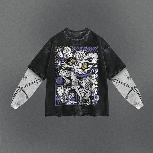 One Piece Slouchy Double Sleeve T-shirt