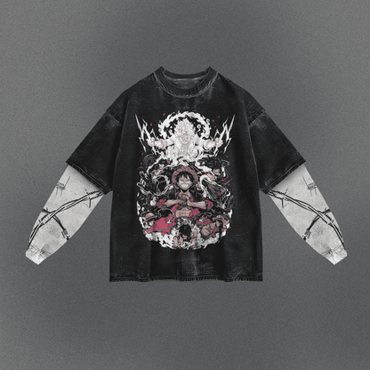 One Piece Airy Double Sleeve T-shirt