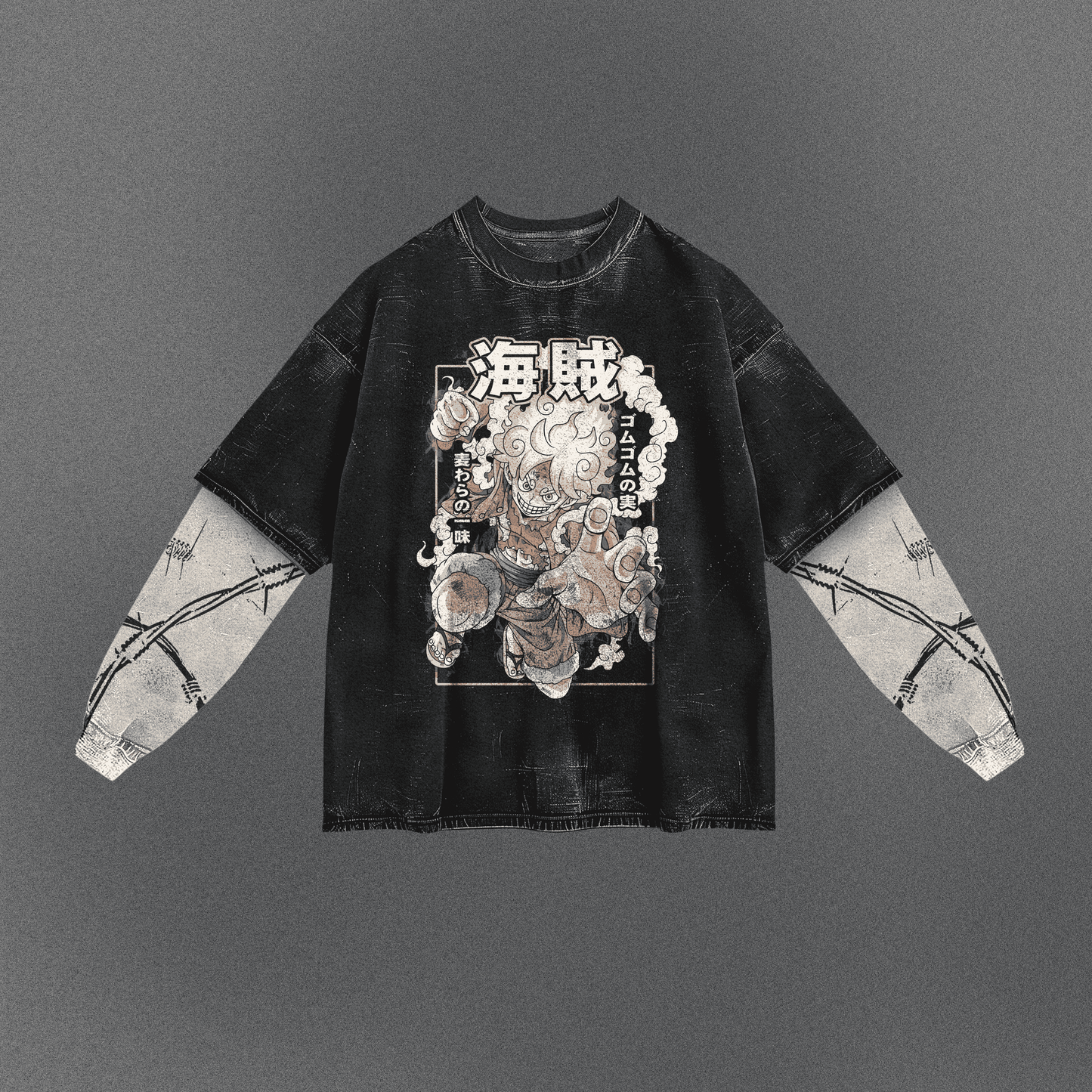 One Piece Oversized Double Sleeve T-shirt