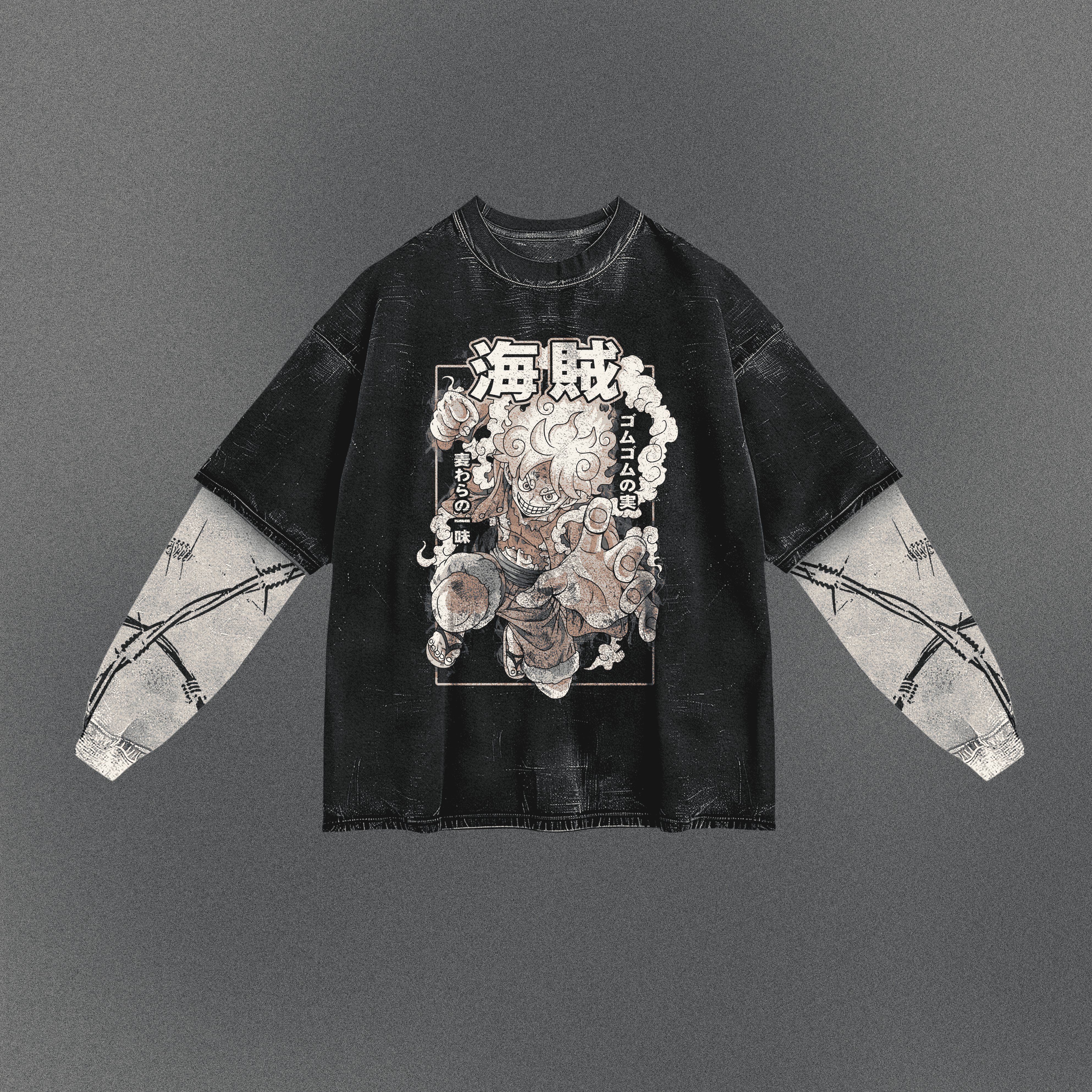 One Piece Oversized Double Sleeve T-shirt