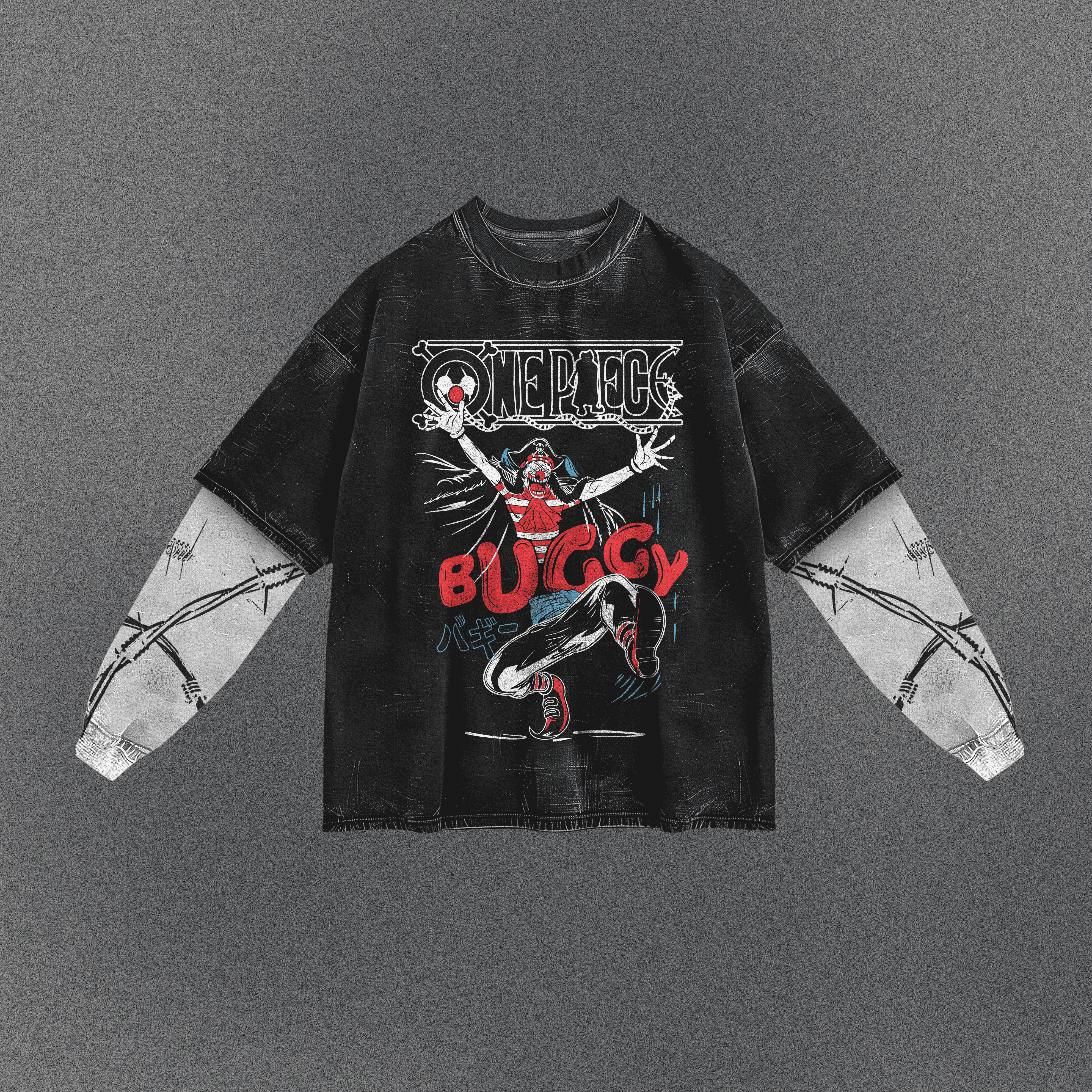 One Piece Drapey Double Sleeve T-shirt