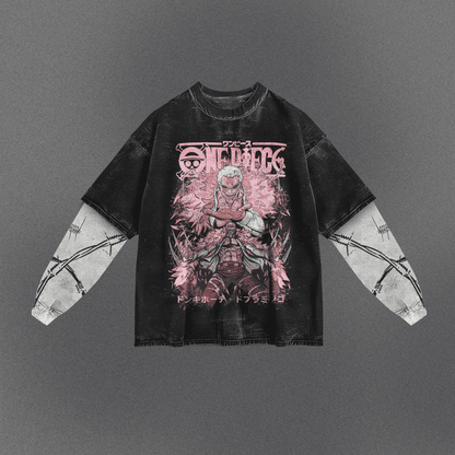 One Piece Flowy Double Sleeve T-shirt