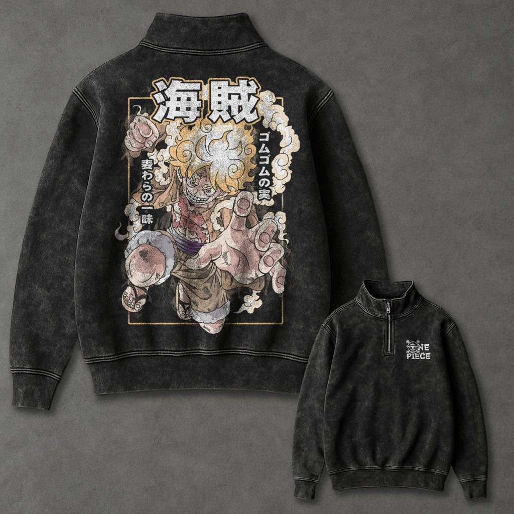 One Piece Oversized Half Zip up Sweatshirt