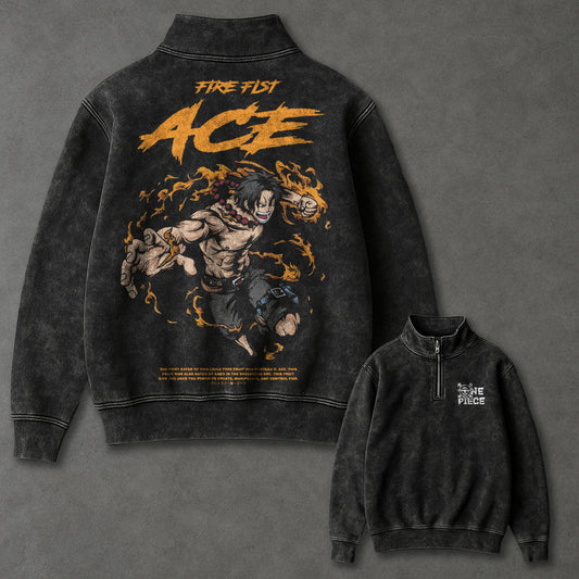 One Piece Breezy Half Zip up Sweatshirt