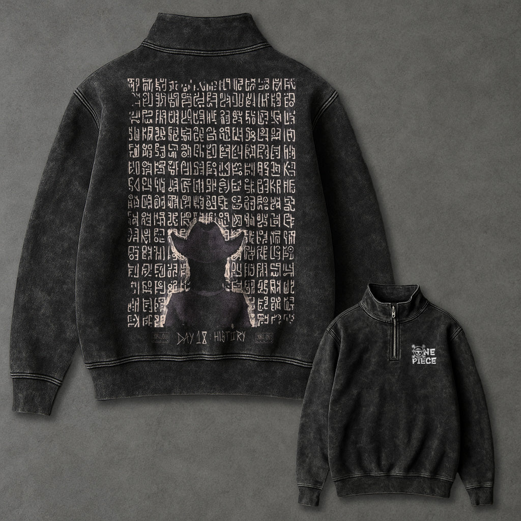 One Piece Flowy Half Zip up Sweatshirt